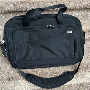 Victorinox X-Large Black Ballistic Nylon Expandable Laptop Briefcase /Backpack.